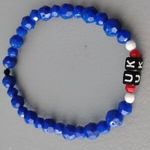 Stylish Beaded Bracelet with UK Letter Blocks